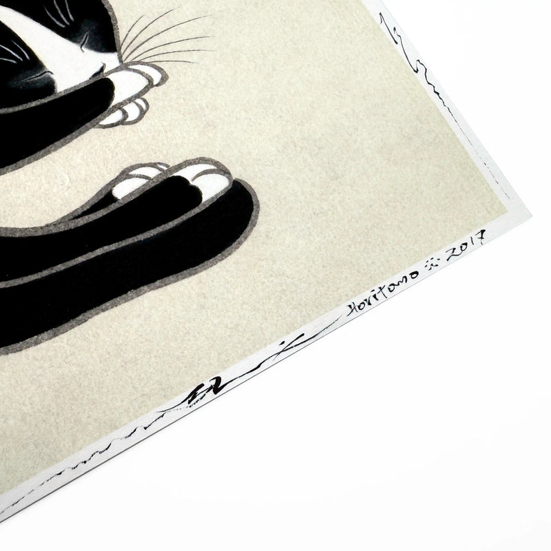 Black Skull Signed Print Monmon Cats 
