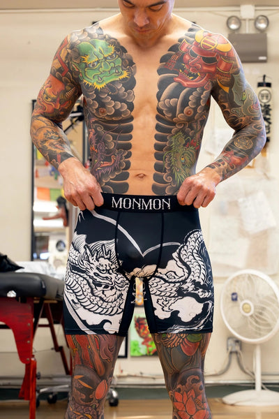 Dragon Cat Boxer Briefs Apparel Monmon Cats 