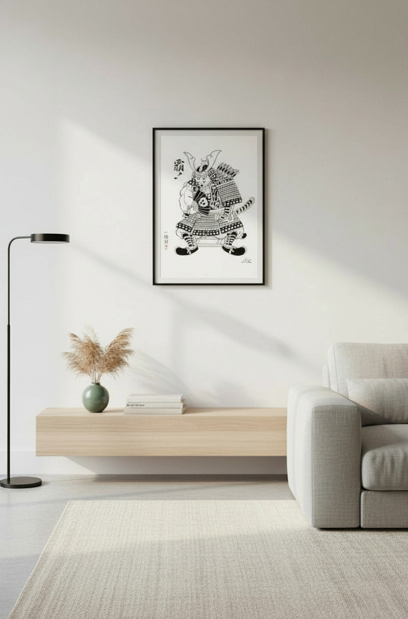 Ghost Warrior Print Print Monmon Cats 