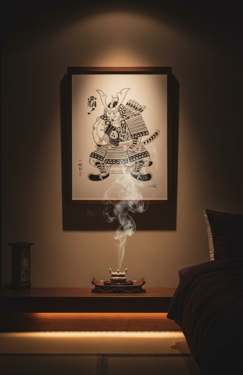 Ghost Warrior Print Print Monmon Cats 