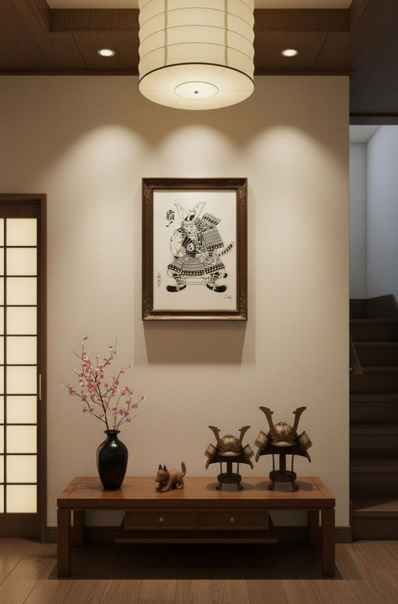 Ghost Warrior Print Print Monmon Cats 