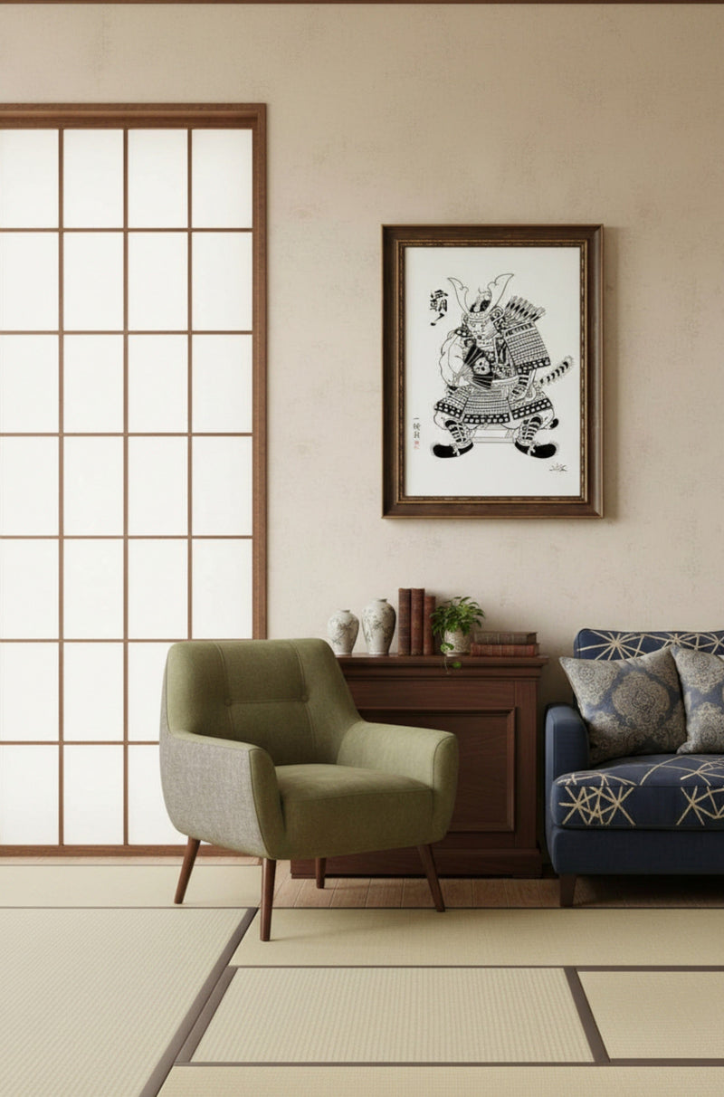 Ghost Warrior Print Print Monmon Cats 