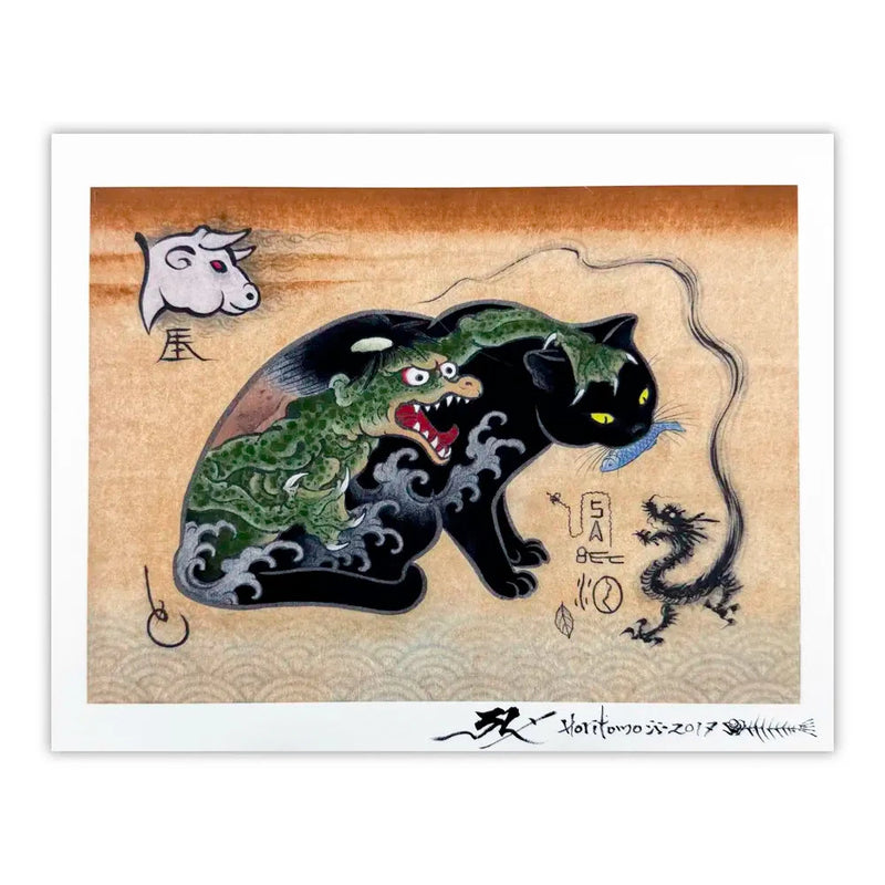 Kappa Signed Print Monmon Cats 