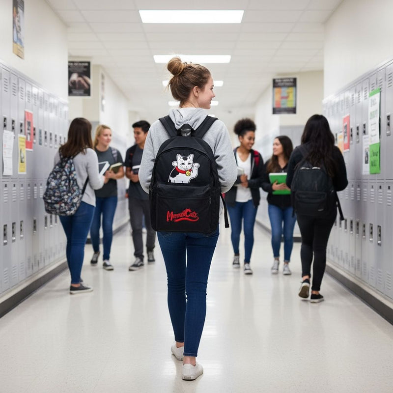 Maneki Cat Backpack Accessories Monmon Cats 