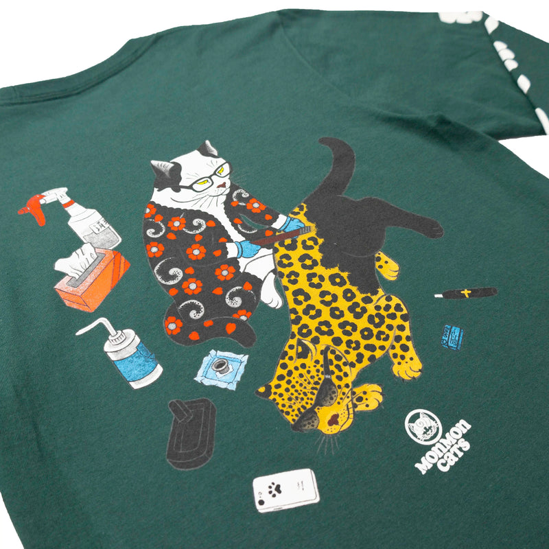 Tebori 2010s Long Sleeve Tee Apparel Monmon Cats 