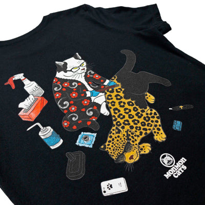 Tebori 2010s Women's Tee Apparel Monmon Cats 