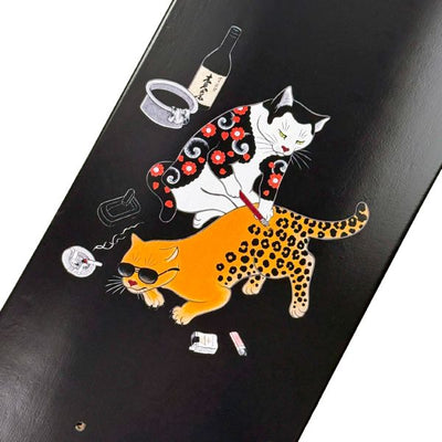 Tebori 80's Skateboard Skate Monmon Cats 