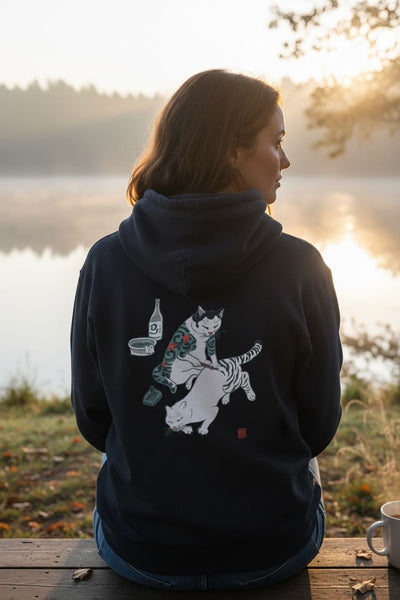 Tebori Cats Hoodie Apparel Monmon Cats 