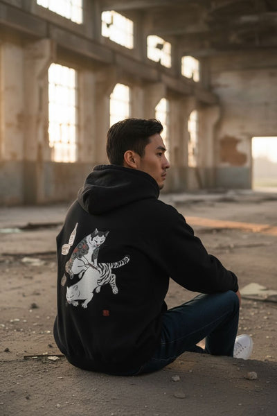 Tebori Cats Hoodie Apparel Monmon Cats 