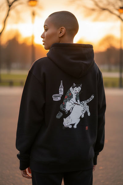 Tebori Cats Hoodie Apparel Monmon Cats 