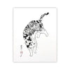 Tiger Cat Signed Print Monmon Cats 