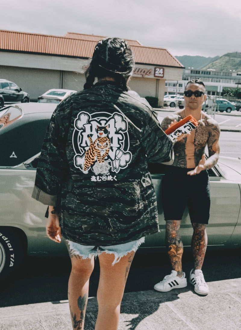 Tiger Skull BDU Jacket Apparel Monmon Cats 