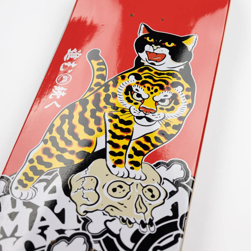 Tiger Skull Skate Deck Skate Monmon Cats 