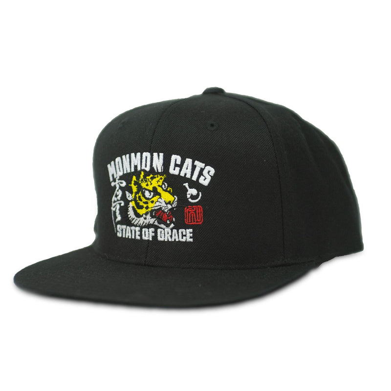 Black Tiger Style Cap Apparel Monmon Cats 