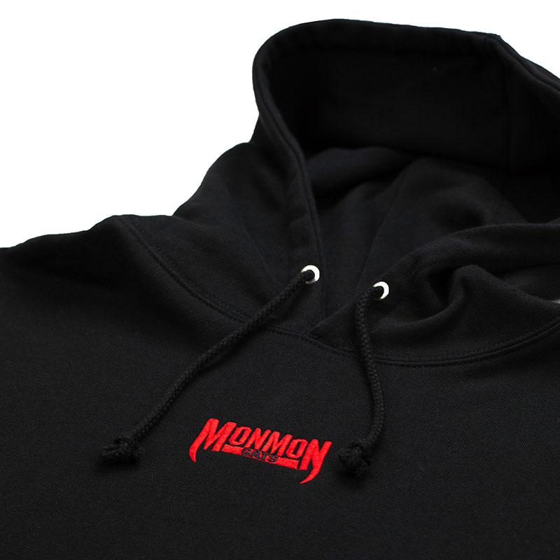 Bone Cat Hoodie - Black Apparel Monmon Cats 