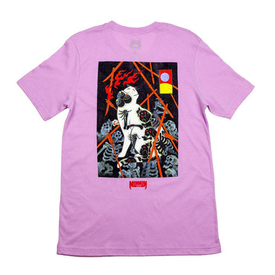 Bone Cat Tee - Lilac Apparel Monmon Cats 