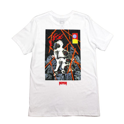 Bone Cat Tee - White Apparel Monmon Cats 