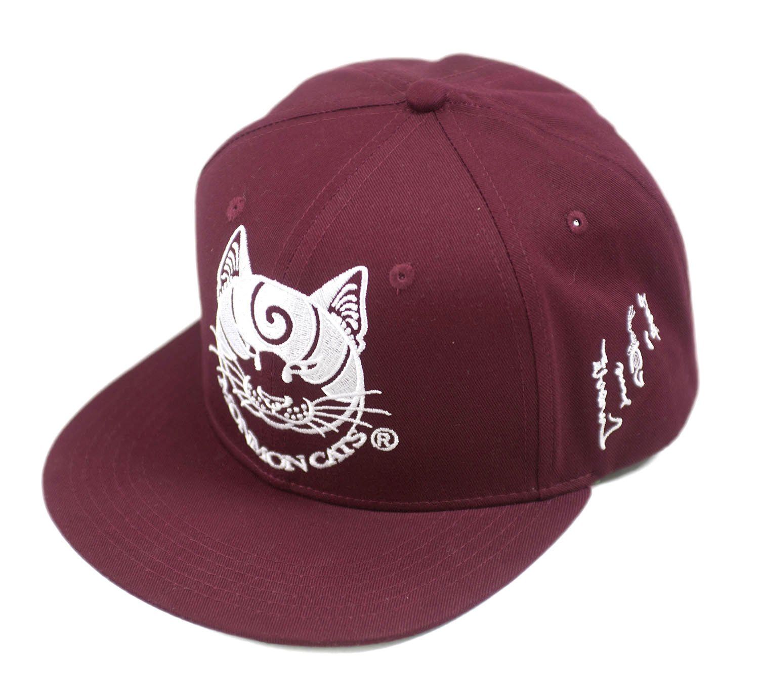 ☆HUMAN N CAT☆ Pound Applique Logo Flat Brim Cap Brown FFOU UPS Embroidered Front & Back Fitted Flexfit Brown Baseball