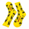 Cat Face Socks Accessories Monmon Cats Yellow 