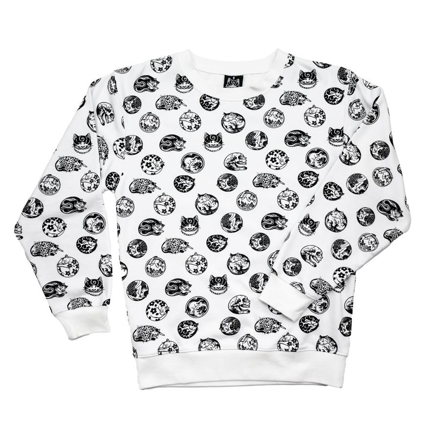Curled Cat French Terry Crewneck – Monmon Cats