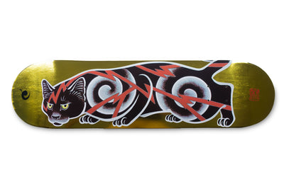 Electric Cat Skate Decks Skate Monmon Cats Gold Foil 