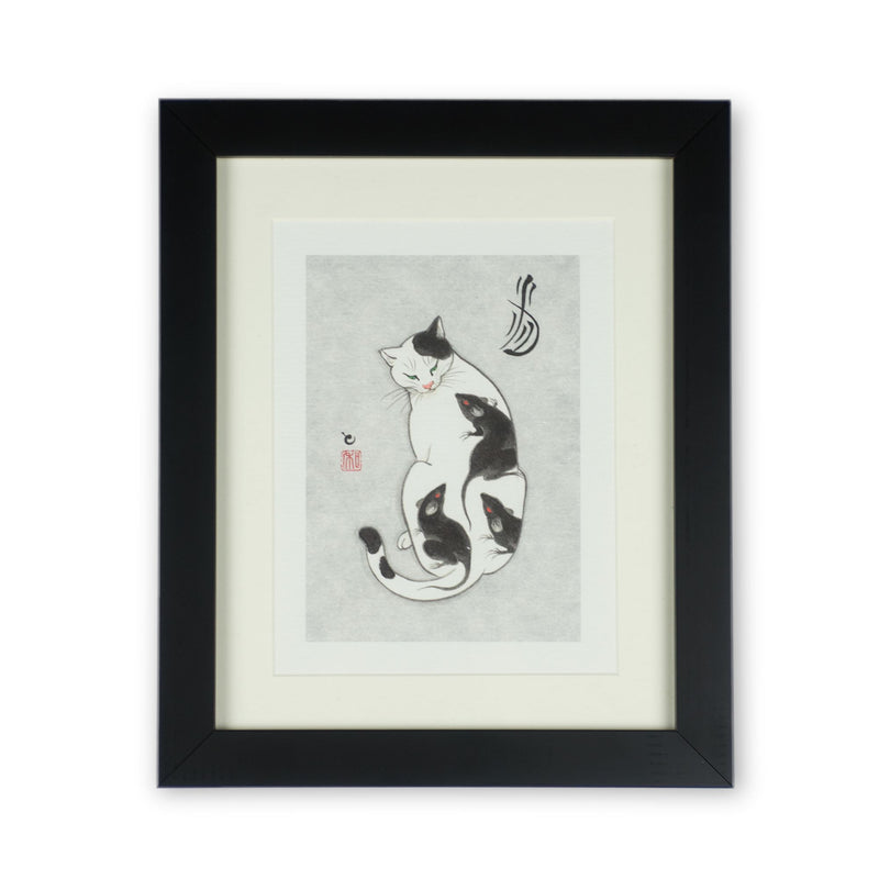 Framed Rats Cat Print Print Monmon Cats 