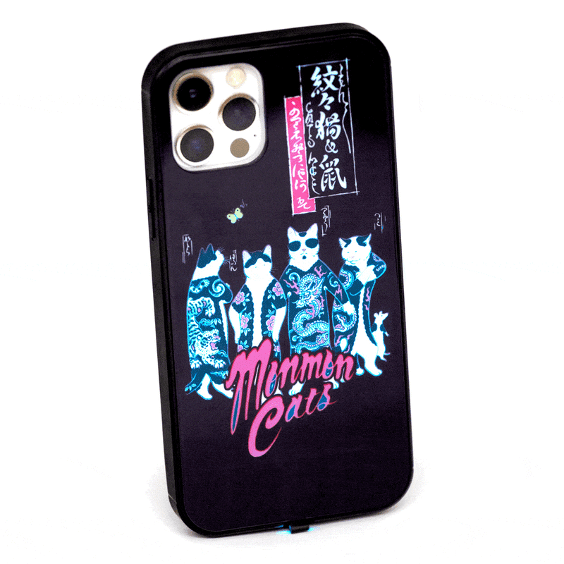 Gang Cat LED iPhone 12 Case Accessories Monmon Cats 