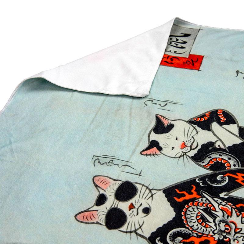 Gang Cat Throw Towel Home Goods Monmon Cats 