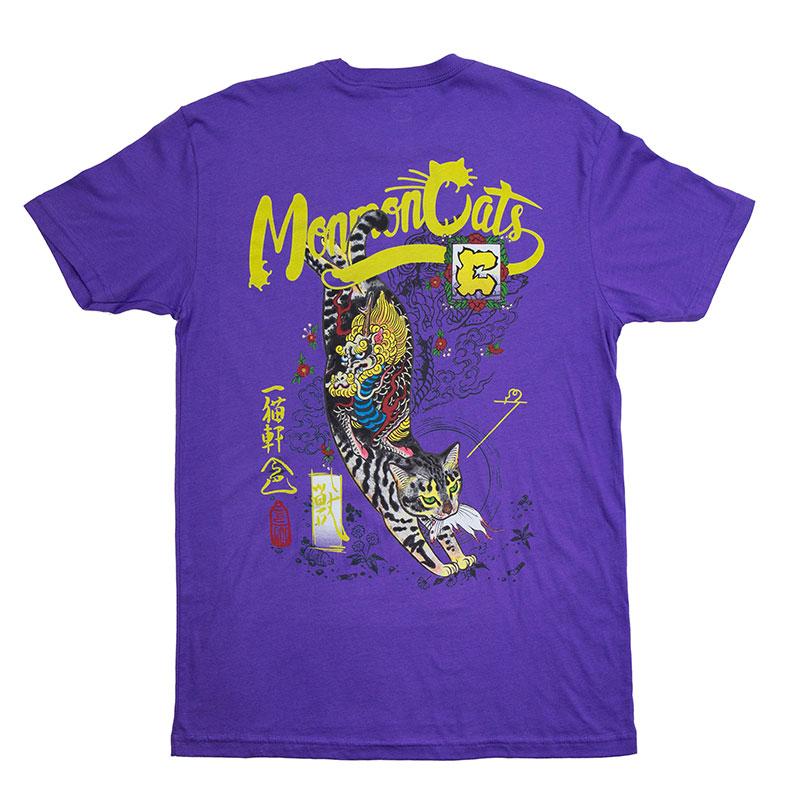 Kirin Cat Tee - Purple Apparel Monmon Cats 
