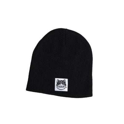 Knit Skull Cap Beanie Apparel Monmon Cats Black 