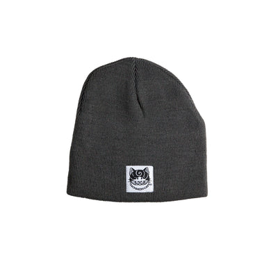 Knit Skull Cap Beanie Apparel Monmon Cats Charcoal 