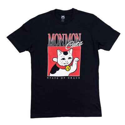 Maneki Box Tee - Black Apparel Monmon Cats 