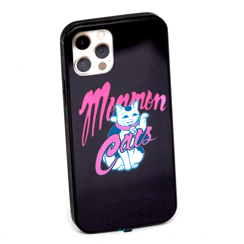 Maneki LED iPhone 12 Case Accessories Monmon Cats 