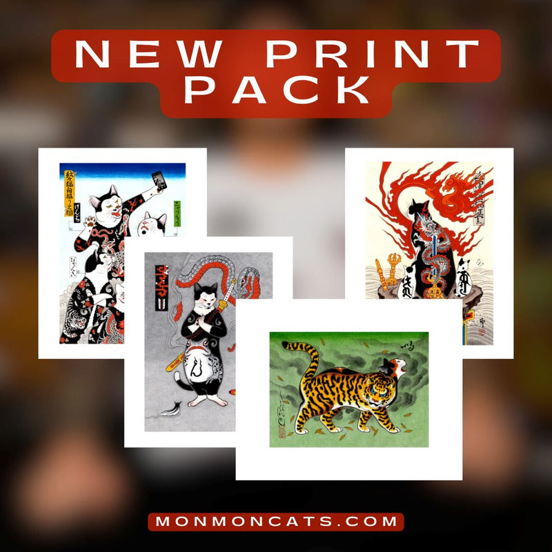 New Print Pack Print Monmon Cats 