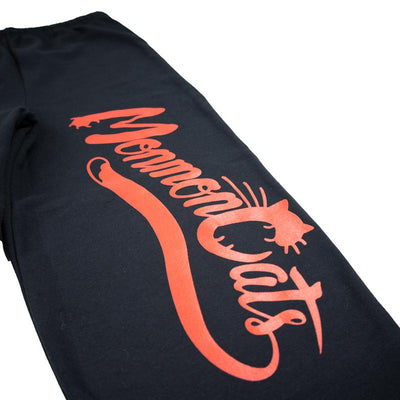 Script Logo Sweatpants - Black Apparel Monmon Cats 