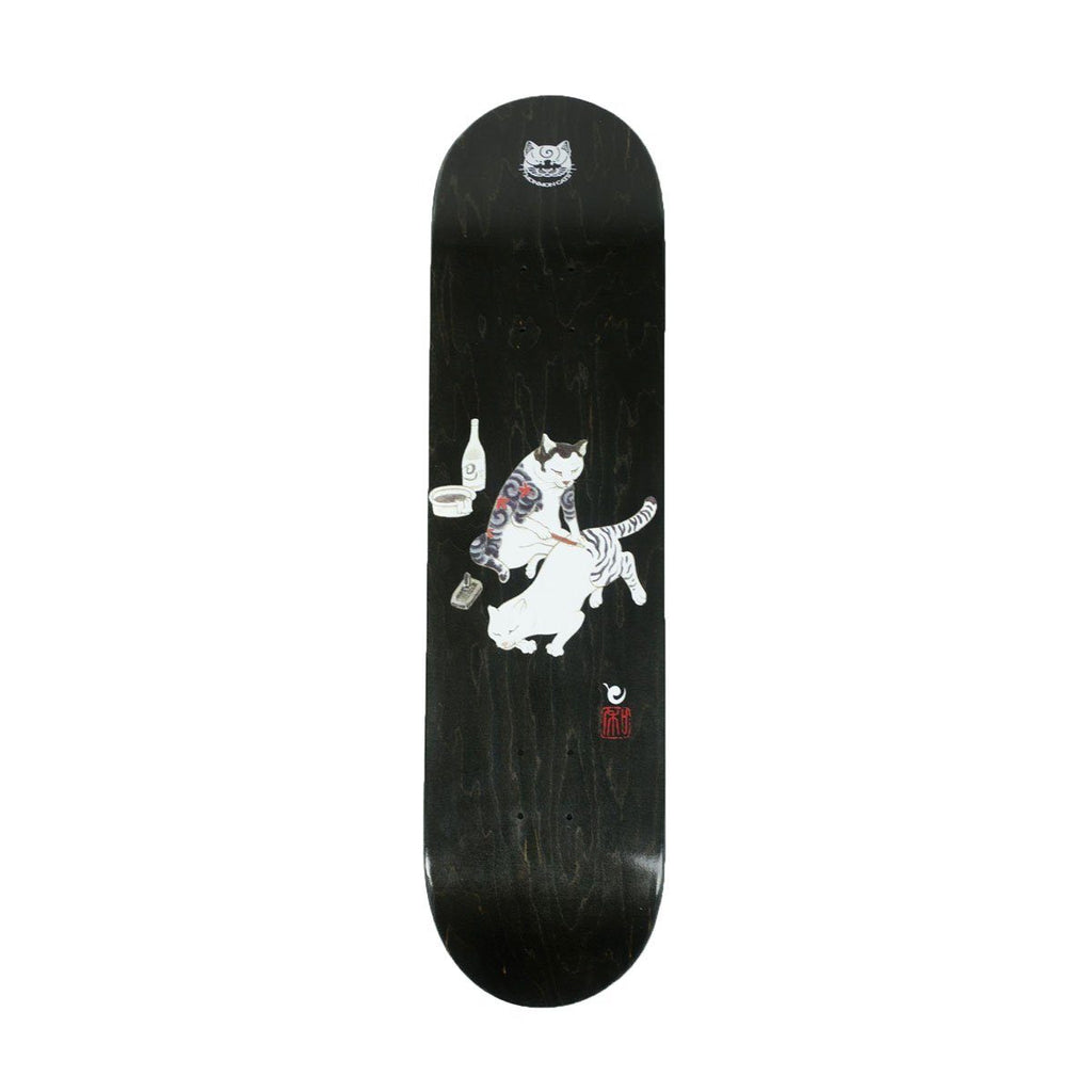 Tebori Cat Skate Deck - Black