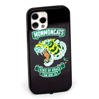 Tiger Crest LED iPhone 12 Case Accessories Monmon Cats 