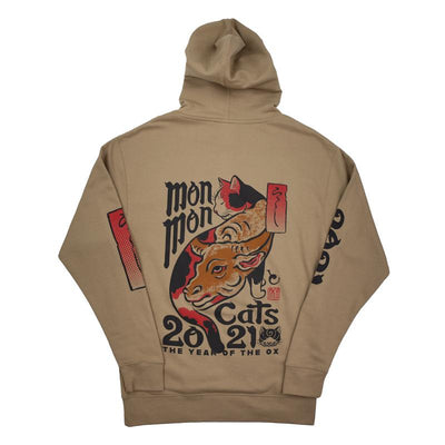 Year of the Ox Hoodie - Tan Apparel Monmon Cats 